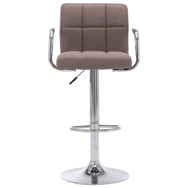 Eleganter Barhocker in Taupe - Höhenverstellbar - Outlet bis zu 34% reduziert