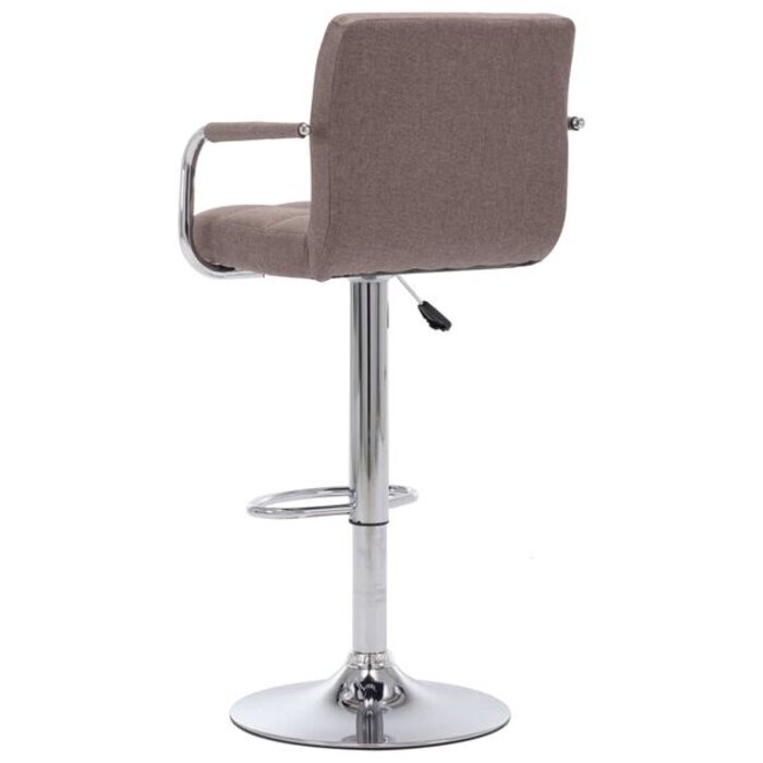 Eleganter Barhocker in Taupe - Höhenverstellbar - Outlet bis zu 34% reduziert