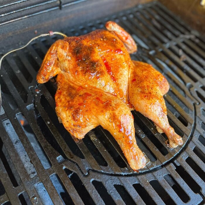 Gusseisen Grillrost 44,5 cm mit Einsatz - bis zu 29% Rabatt