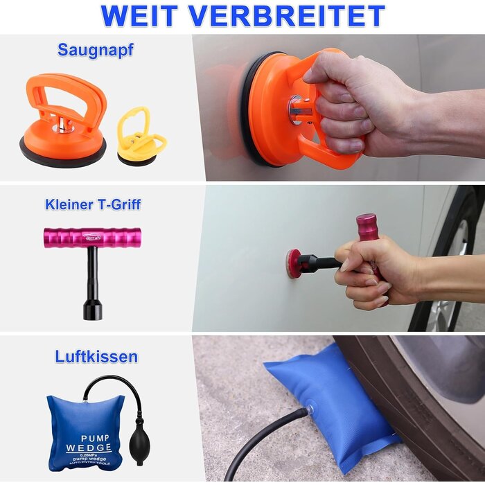 Kfz Dellenreparatur-Set Komplett: Lackschonend ausbeulen - bis zu 30% Rabatt