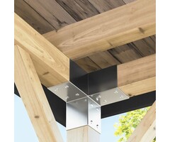 Pfostenverbinder Y-Form 71x71 mm, 4er Set - jetzt bis zu 33% sparen