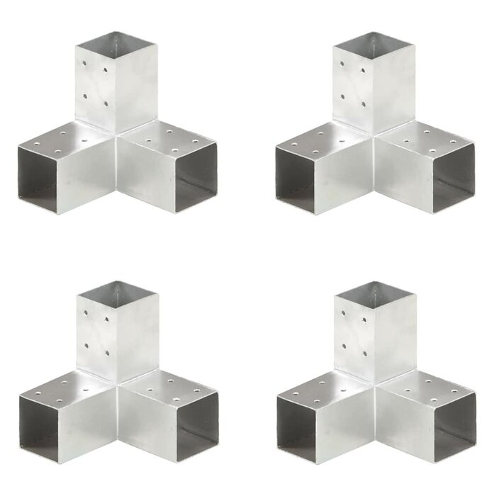 Pfostenverbinder Y-Form 71x71 mm, 4er Set - jetzt bis zu 33% sparen
