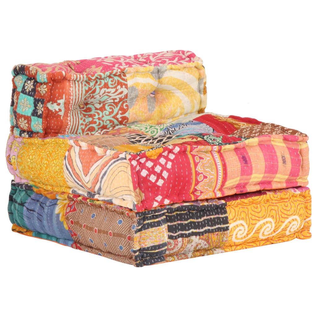 Modul-Pouffe im Patchwork-Design - mehrfarbig - bis zu 35% sparen