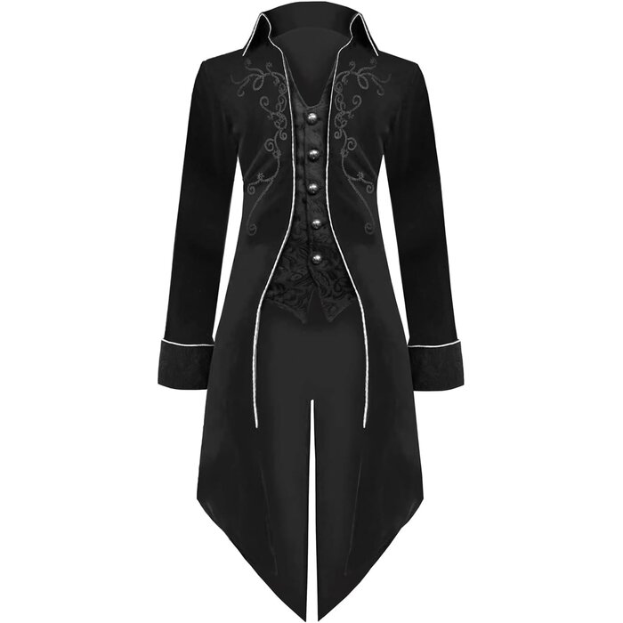 Steampunk Gehrock Herren Rot 3XL | Viktorianisches Gothic Kostüm bis zu 28% Rabatt