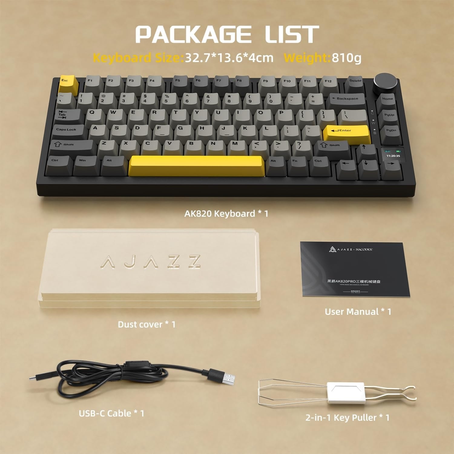 Mechanische 75% Gaming-Tastatur mit TFT-Display - Jetzt bis zu 34% sparen