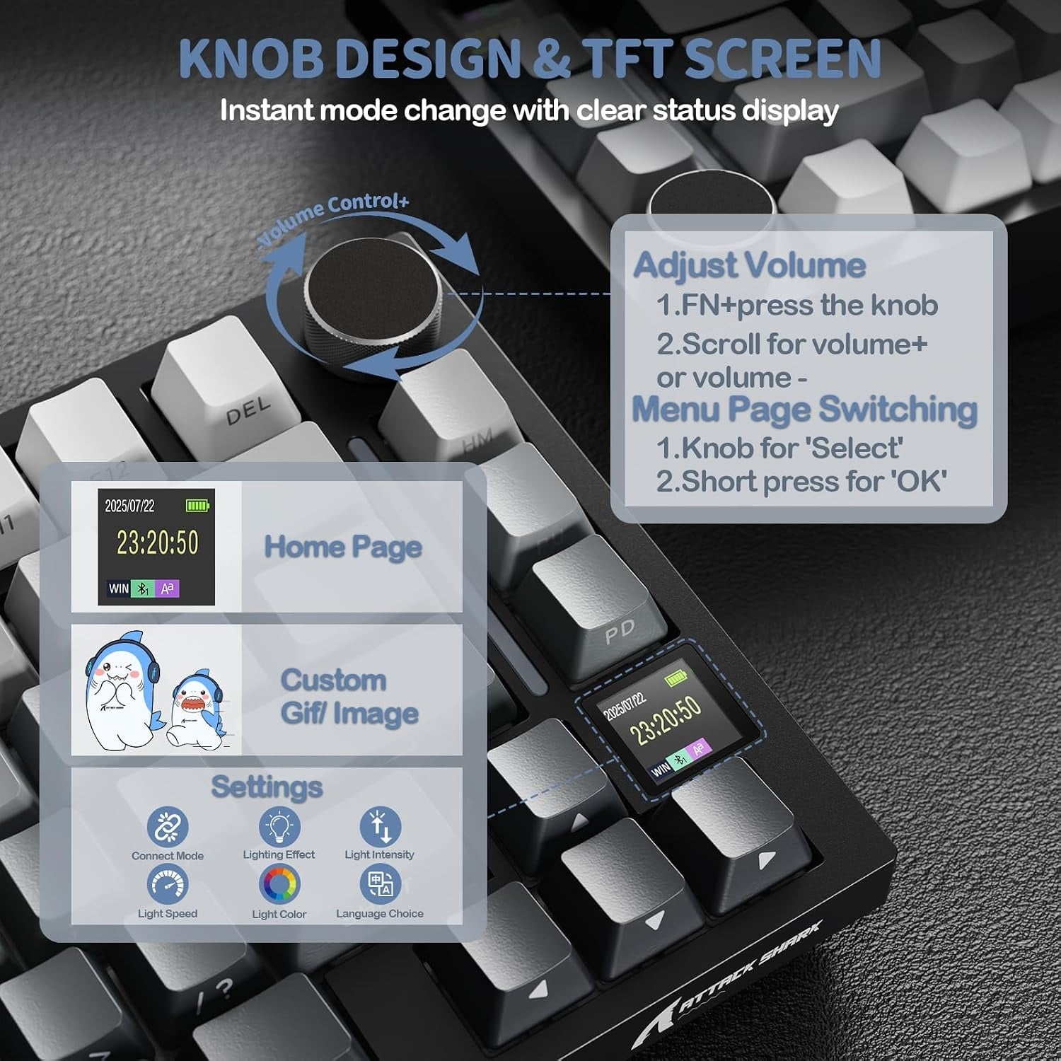 Mechanische 75% Tastatur mit TFT-Display - bis zu 29% Rabatt
