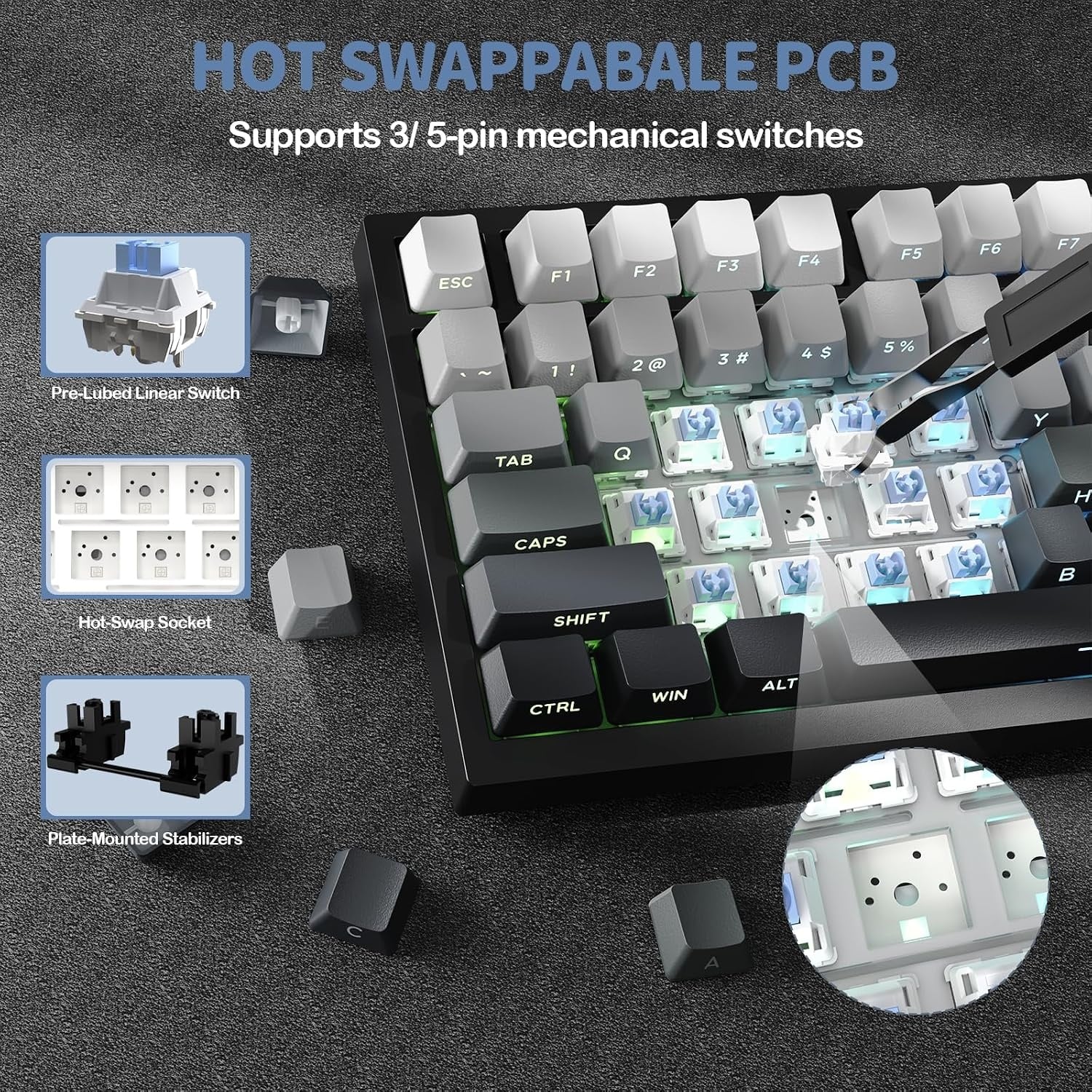 Mechanische 75% Tastatur mit TFT-Display - bis zu 29% Rabatt