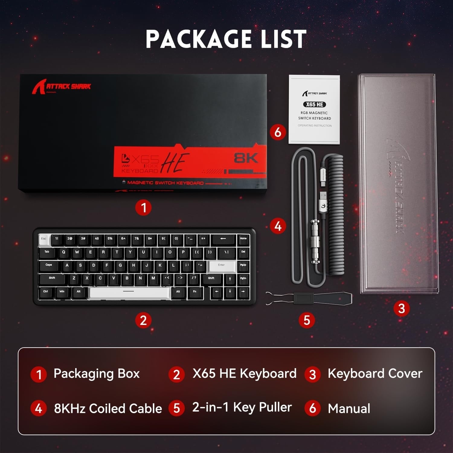 Mechanische 60% Gaming-Tastatur, 8000Hz, Magnetschalter - bis zu 29% sparen