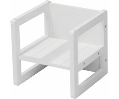 Mitwachsender Kindersitzhocker 3-in-1, Weiß, MDF - bis zu 28% sparen