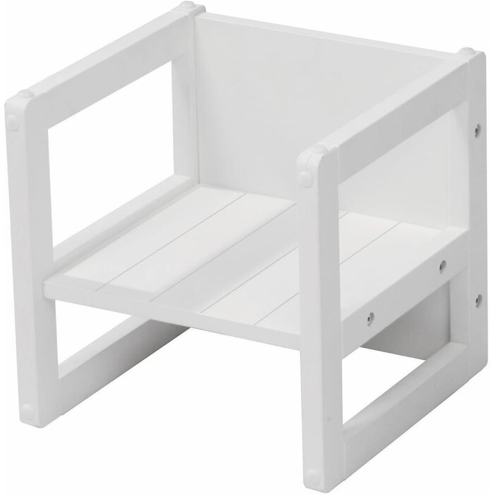 Mitwachsender Kindersitzhocker 3-in-1, Weiß, MDF - bis zu 28% sparen
