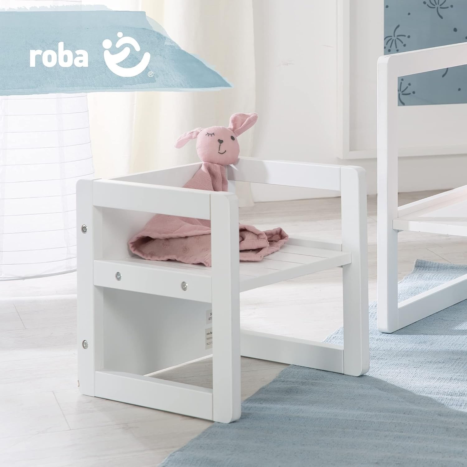 Mitwachsender Kindersitzhocker 3-in-1, Weiß, MDF - bis zu 28% sparen
