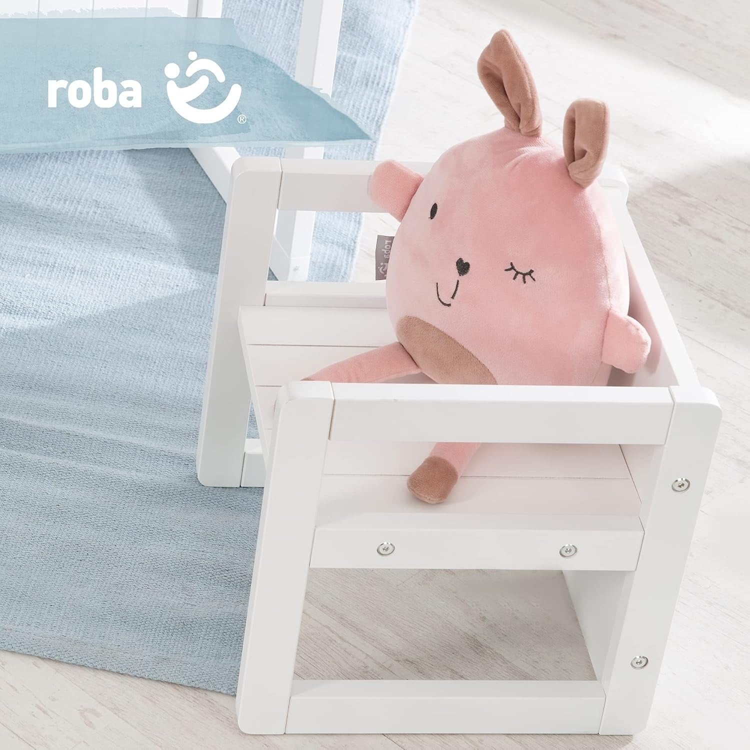 Mitwachsender Kindersitzhocker 3-in-1, Weiß, MDF - bis zu 28% sparen