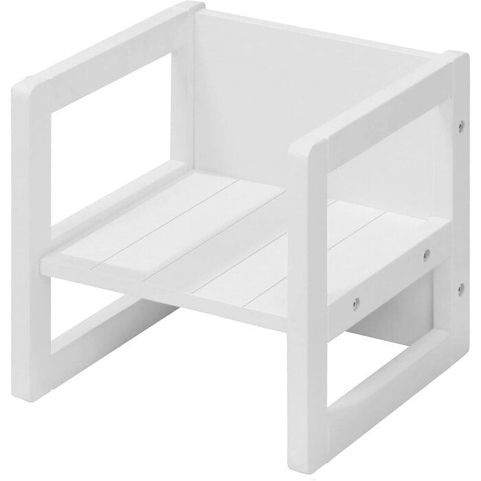 Mitwachsender Kindersitzhocker 3-in-1, Weiß, MDF - bis zu 28% sparen