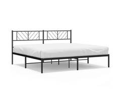 Metallbettgestell 200x200 cm, Schwarz - bis zu 34% Rabatt sparen