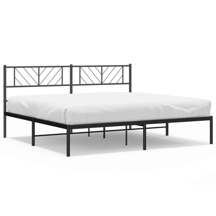 Metallbettgestell 200x200 cm, Schwarz - bis zu 34% Rabatt sparen