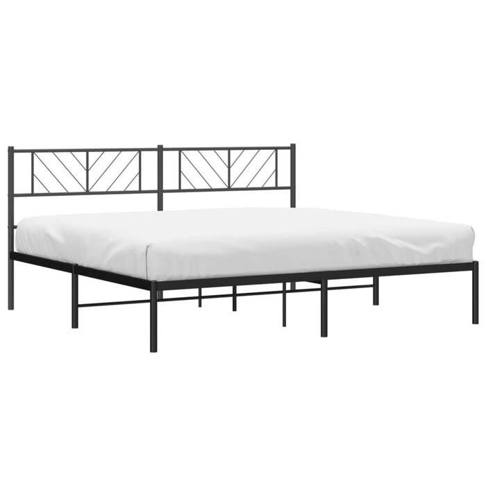 Metallbettgestell 200x200 cm, Schwarz - bis zu 34% Rabatt sparen