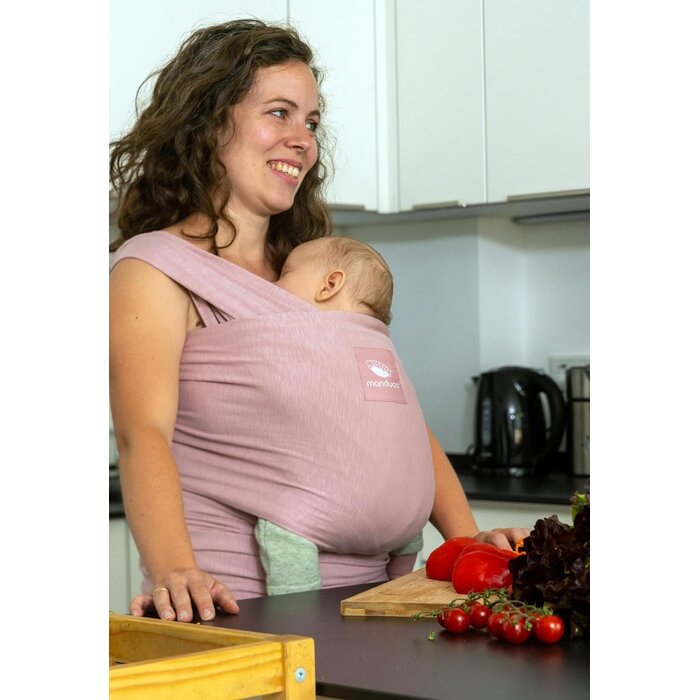 Ergonomisches Tragetuch Bio-Baumwolle - Rosa - bis zu 29% sparen