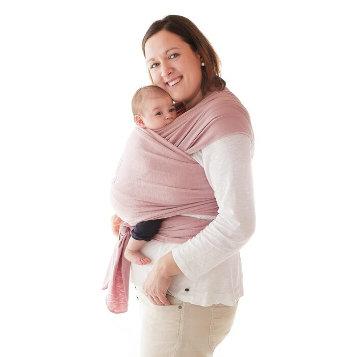 Ergonomisches Tragetuch Bio-Baumwolle - Rosa - bis zu 29% sparen