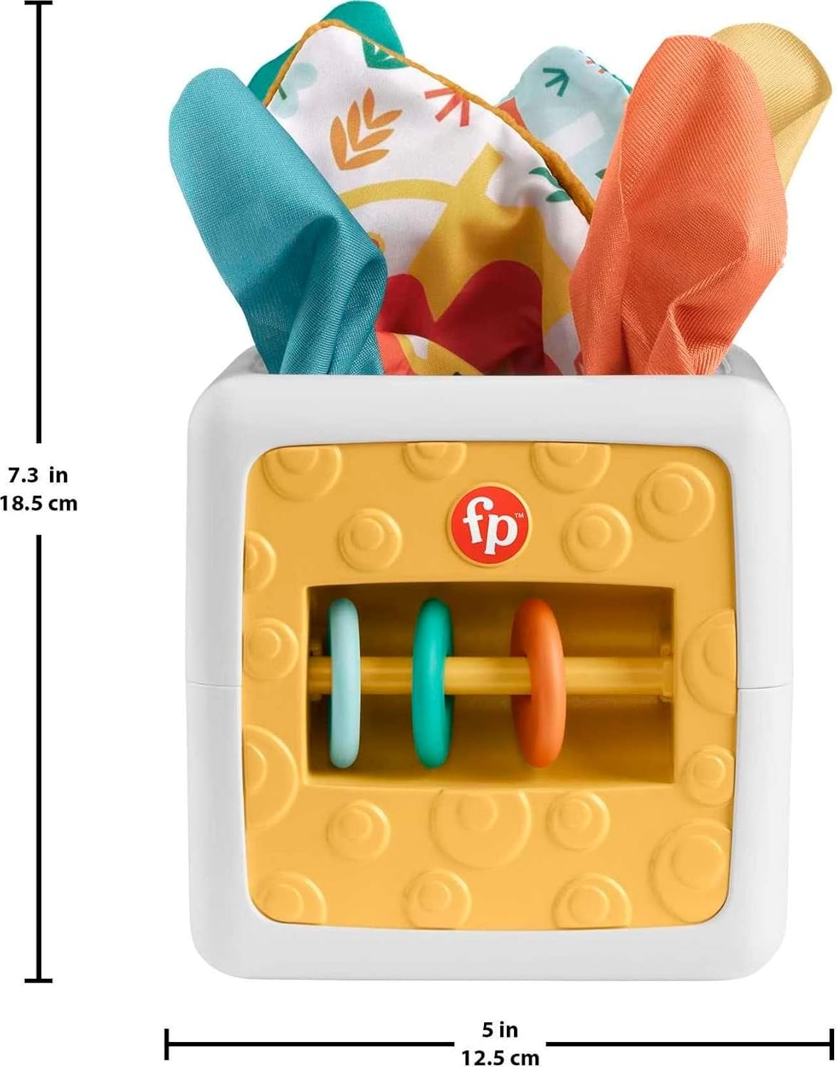Sensorische Aktivitätswürfel-Taschentuchbox - Buntes Babyspielzeug, bis zu 32% Rabatt