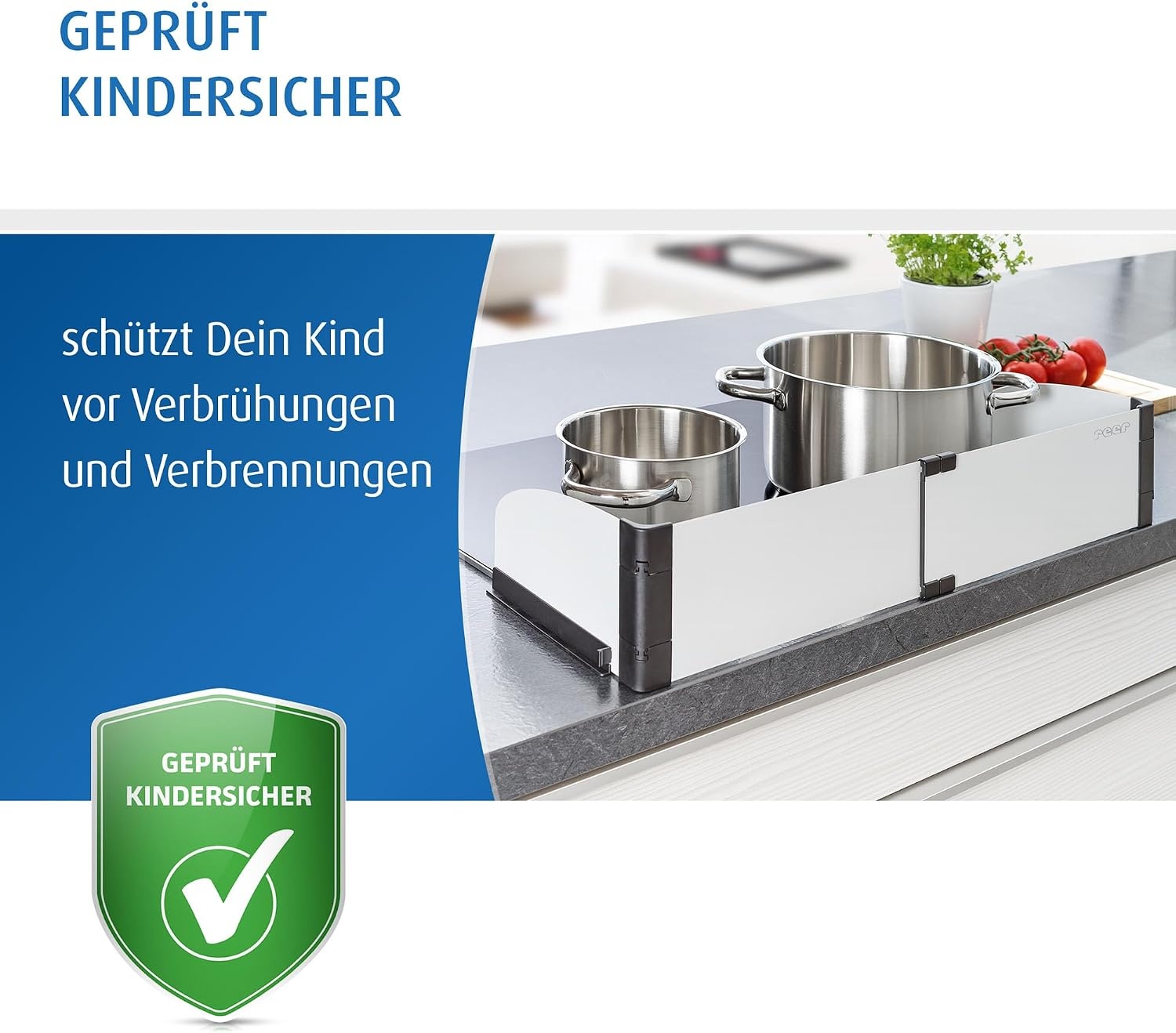 Ausziehbares Herdschutzgitter Silber 55-65 cm - Jetzt bis zu 28% Rabatt