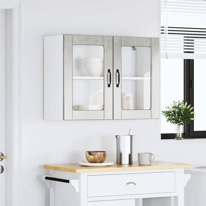 Küchenhängeschrank Lucca in Betongrau - 80x31x60 cm - bis zu 34% günstiger
