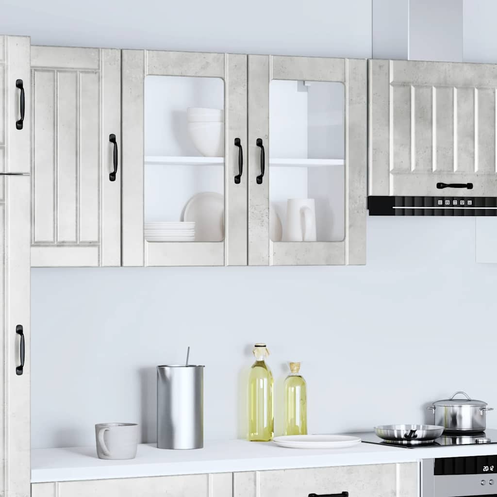 Küchenhängeschrank Lucca in Betongrau - 80x31x60 cm - bis zu 34% günstiger