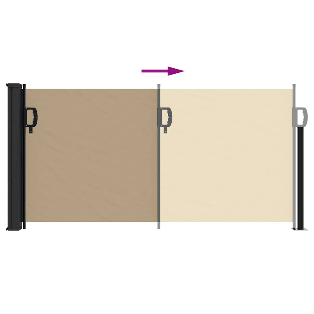 Ausziehbare Seitenmarkise 100x300 cm beige - bis zu 34% Rabatt