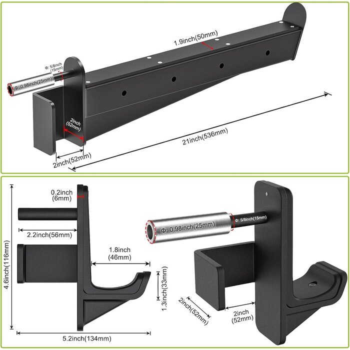 J-Hooks & Spotter Arms für 2x2 Zoll Racks - Spar-Set bis zu 34% reduziert