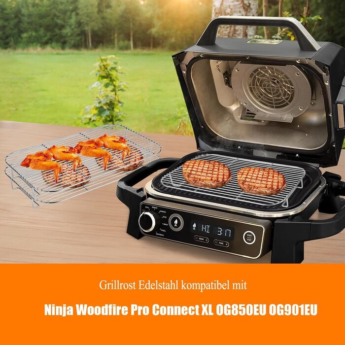 Edelstahl Grillrost für Ninja Woodfire XL - Jetzt bis zu 26% günstiger