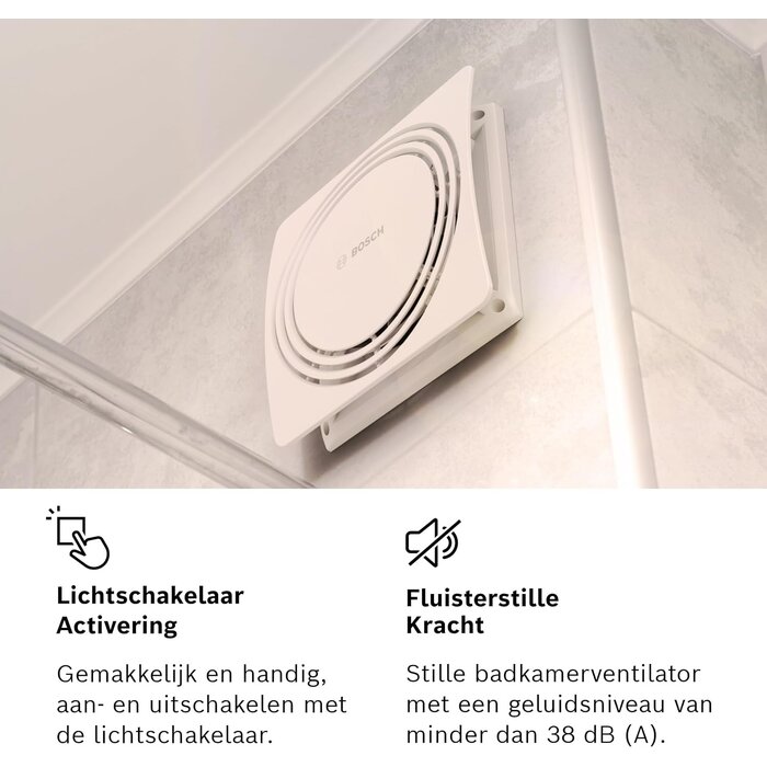 Badezimmer-Ventilator 125 mm - Weiß - Effizient & leise - Jetzt bis zu 29% sparen