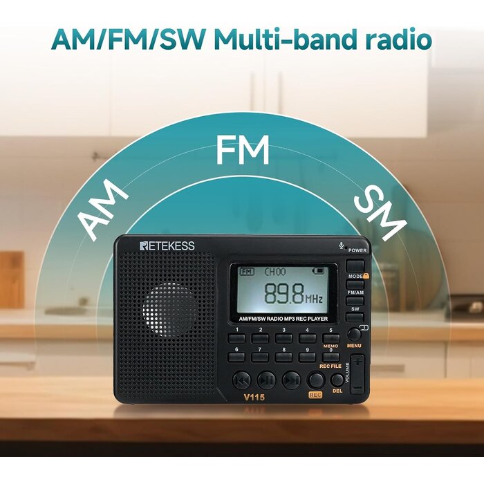 Tragbares Weltempfänger-Radio mit MP3-Player - Jetzt bis zu 27% sparen
