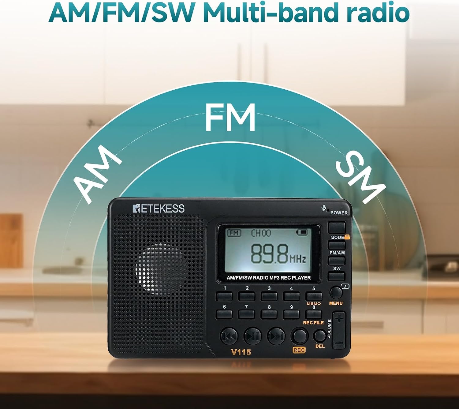 Tragbares Weltempfänger-Radio mit MP3-Player - Jetzt bis zu 27% sparen