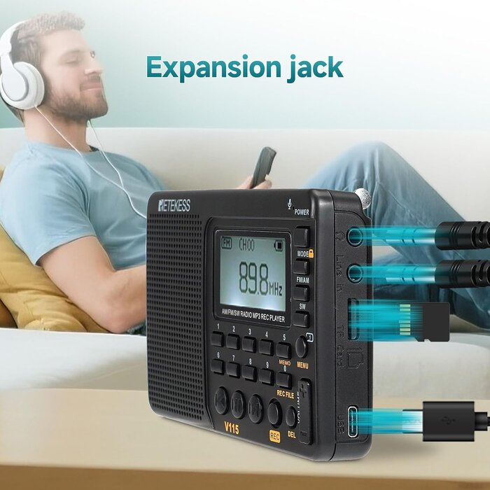 Tragbares Weltempfänger-Radio mit MP3-Player - Jetzt bis zu 27% sparen