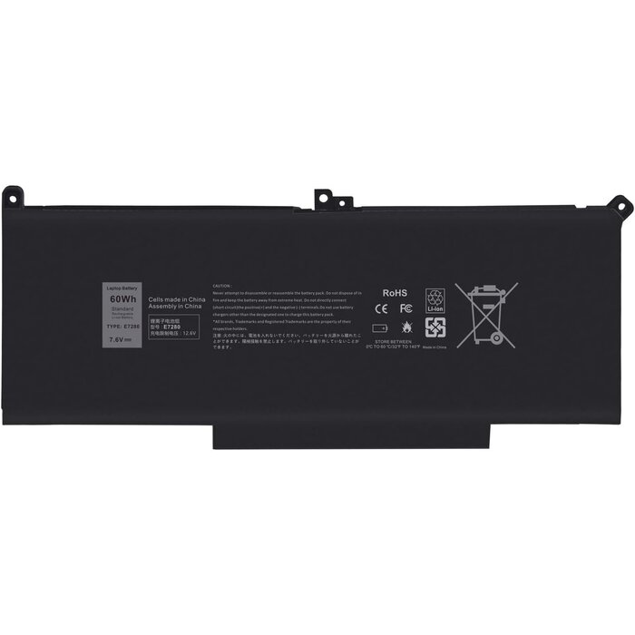 Ersatzakku für Dell Latitude 7000er Serie - 60Wh - bis zu 31% Rabatt