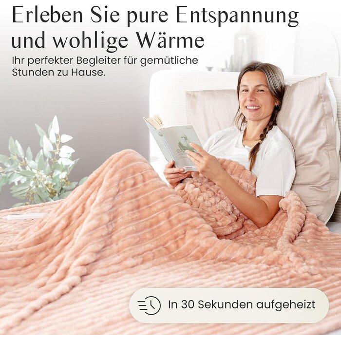 XXL Heizdecke 200x180 cm mit Timer & 6 Stufen - bis zu 33% Rabatt