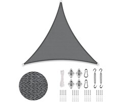 Dreieckiges Sonnensegel 3x3x3m - Anthrazit - Bis zu 35% Rabatt