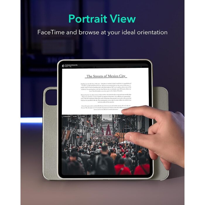 iPad Pro 12,9" Hülle: Magnetisch & verstellbar - Titan - bis zu 29% Rabatt