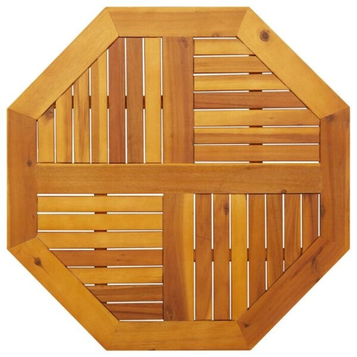 Achteckige Tischplatte aus massivem Akazienholz, 80x80cm - bis zu 34% sparen
