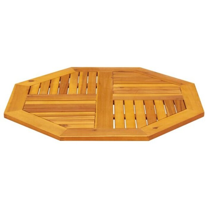 Achteckige Tischplatte aus massivem Akazienholz, 80x80cm - bis zu 34% sparen