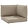 Palettenkissen Set 3-tlg., Taupe - Outlet-Deal mit bis zu 78% Rabatt