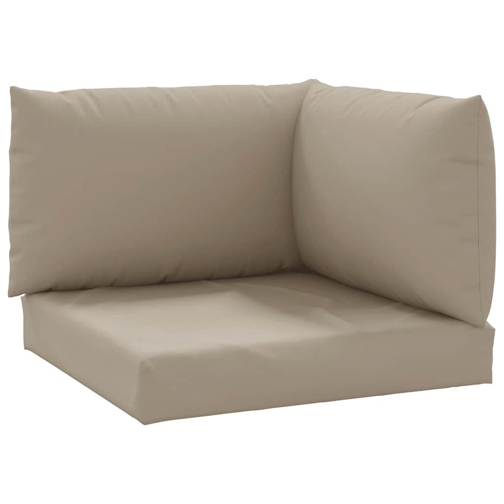 Vidaxl Palettenkissen Set 3-tlg., Taupe - Outlet-Deal mit bis zu 78% Rabatt