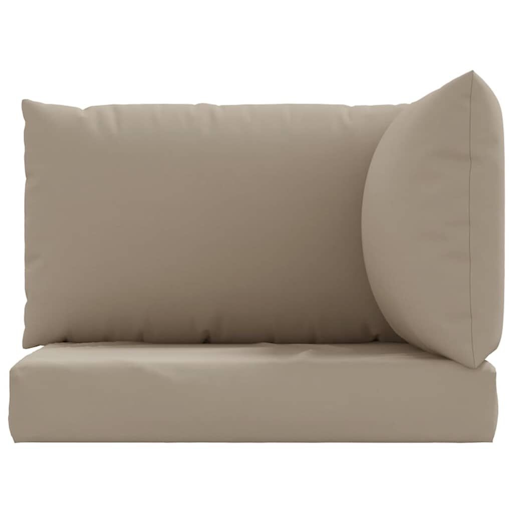 Vidaxl Palettenkissen Set 3-tlg., Taupe - Outlet-Deal mit bis zu 78% Rabatt