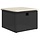 Gartenhocker mit Kissen Poly-Rattan 55x55cm - bis zu 33% Rabatt