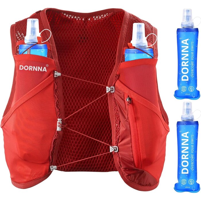 Trailrunning-Trinkweste in Rot inkl. 2 Soft Flasks - bis zu 33% reduziert