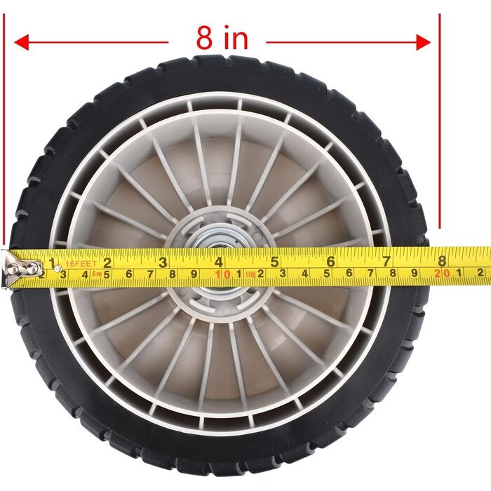 Ersatz-Hinterrad 20 cm für Rasenmäher, 2er-Set, bis zu 29% Rabatt