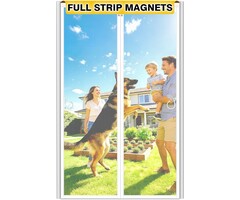 Magnet-Fliegengitter 100x210 cm weiß - Insektenschutz bis zu 34% günstiger