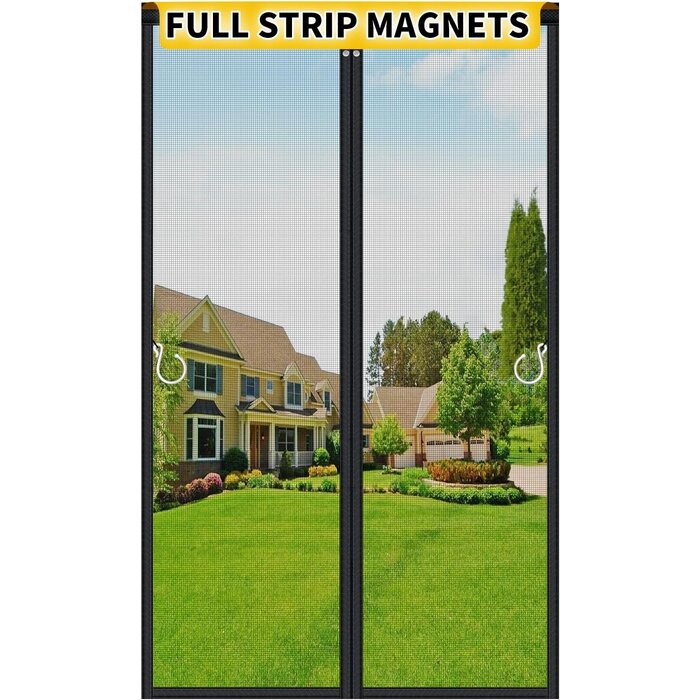 Magnet-Fliegengitter 100x210 cm - Weiß - Insektenschutz bis zu 28% reduziert