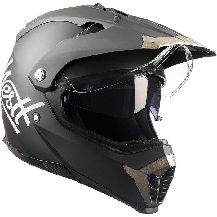 Offroad-Helm Mattschwarz mit NFC & Sonnenblende - jetzt bis zu 29% sparen