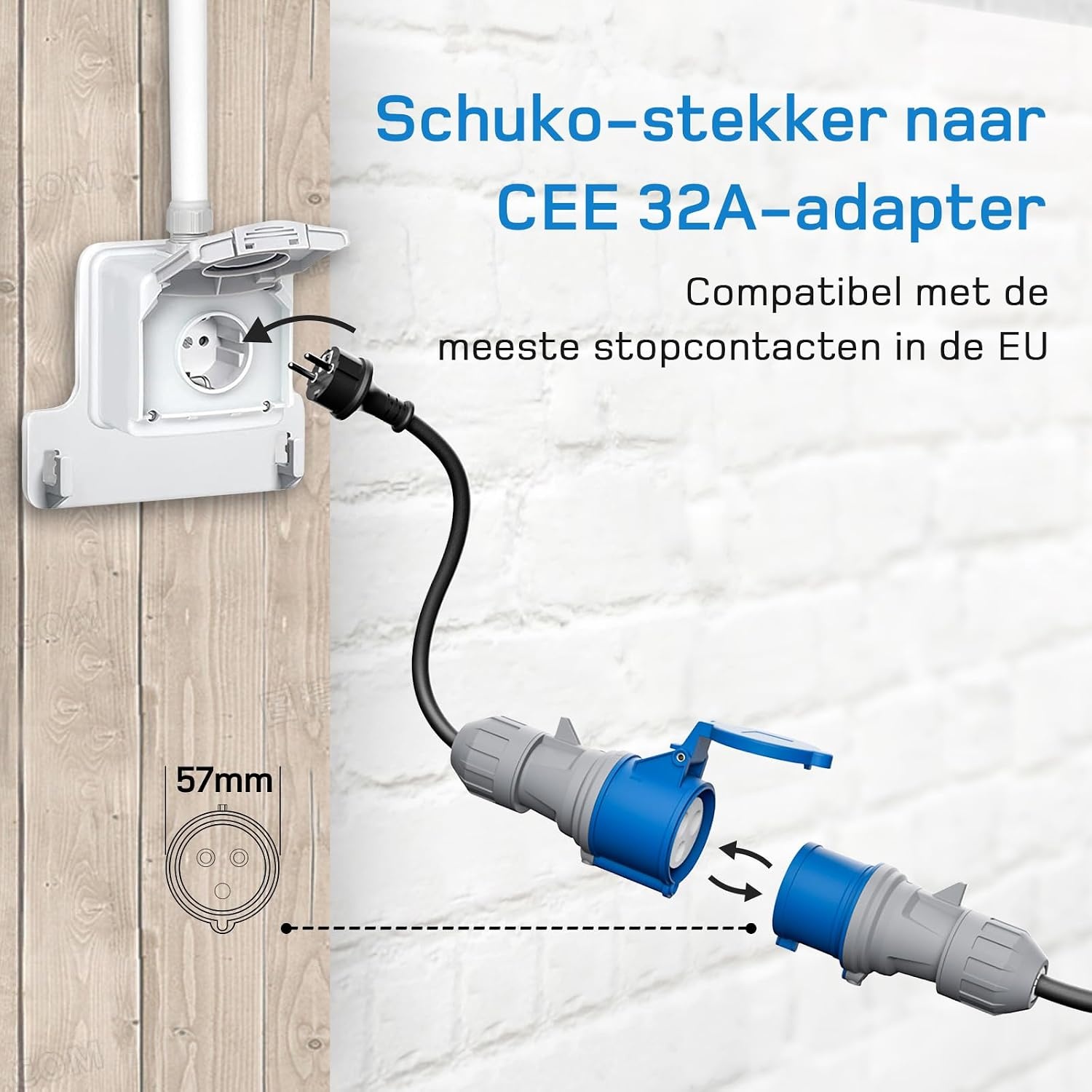 Mobiles EV-Ladegerät Typ 2, 7,4 kW, 10m Kabel - bis zu 30% Rabatt