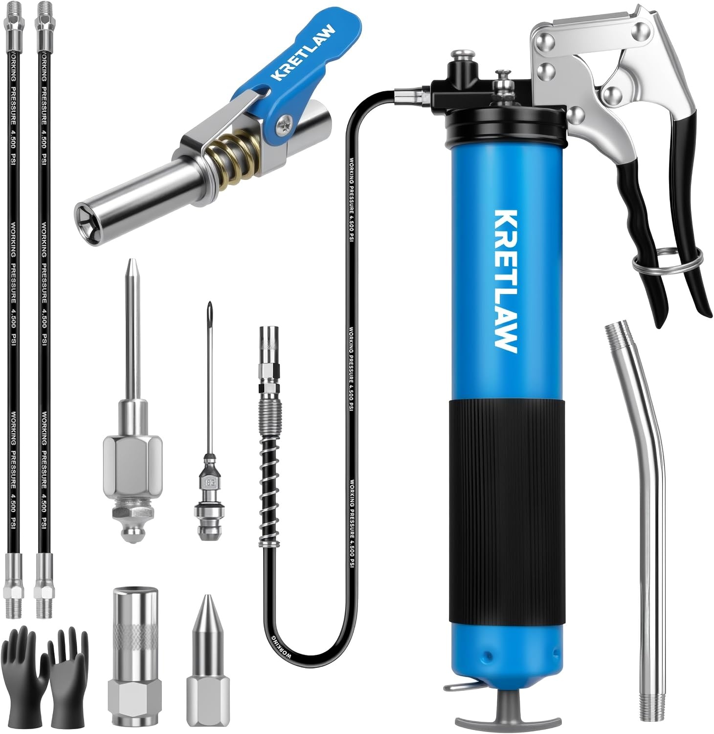 Profi Fettpressen-Set 10-tlg., 7000 PSI - Jetzt bis zu 34% sparen!